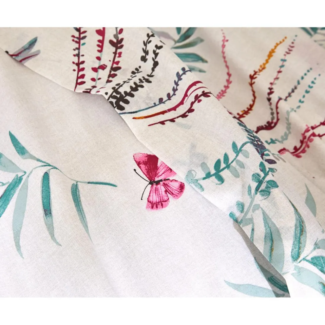 Drap plat TEMPS LIBRE blanc en coton