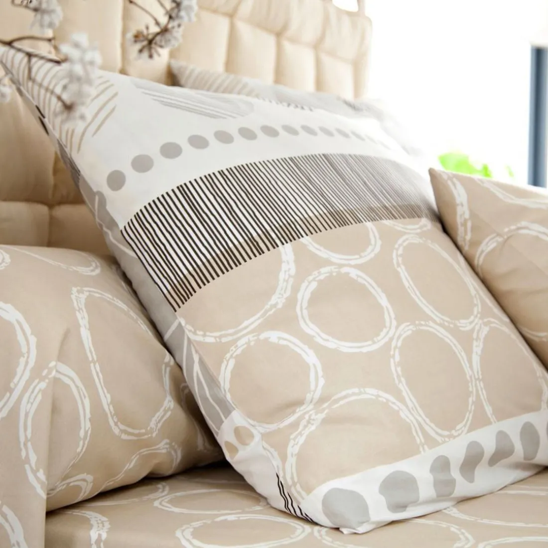 Drap plat tons s - Beige