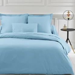 Drap plat uni polycoton TERTIO® - Bleu
