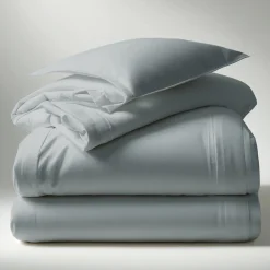 Drap plat uni polycoton TERTIO® - Gris Perle