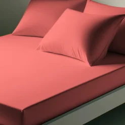 Drap-housse coton TERTIO® - pêche