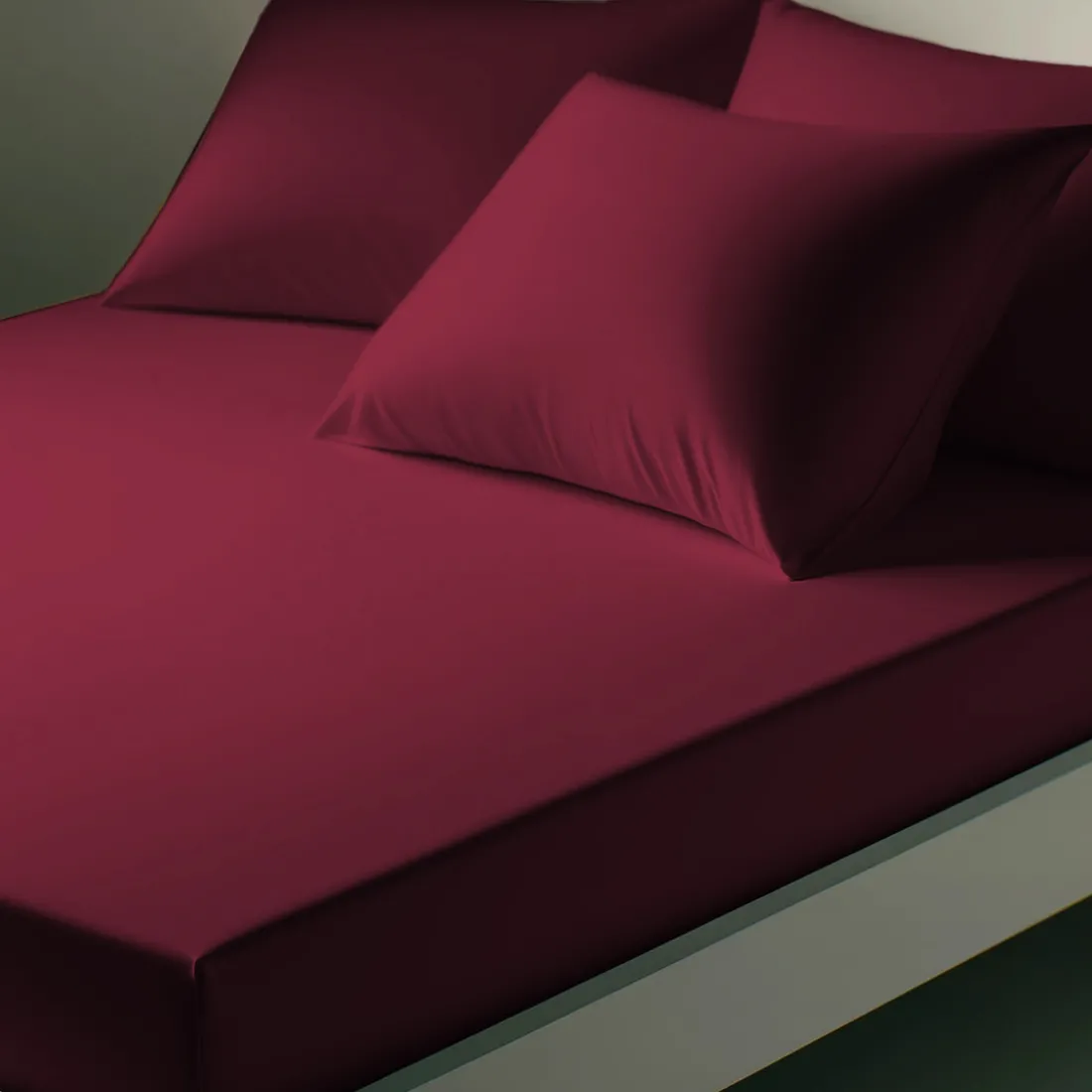 Drap-housse coton TERTIO® - Grenat