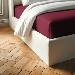 Drap-housse coton TERTIO® - Grenat