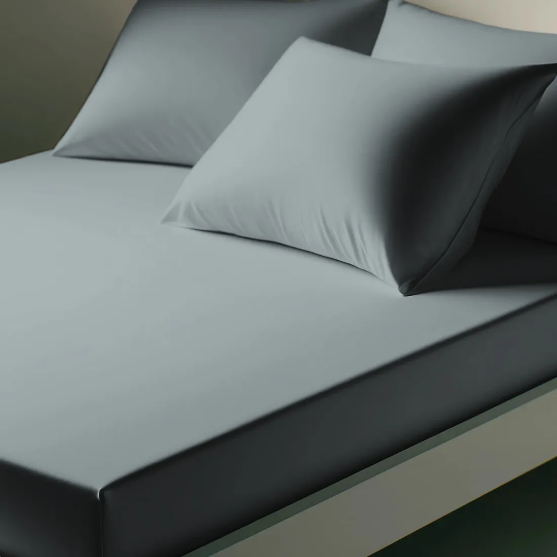 Drap-housse coton TERTIO® - Gris Perle
