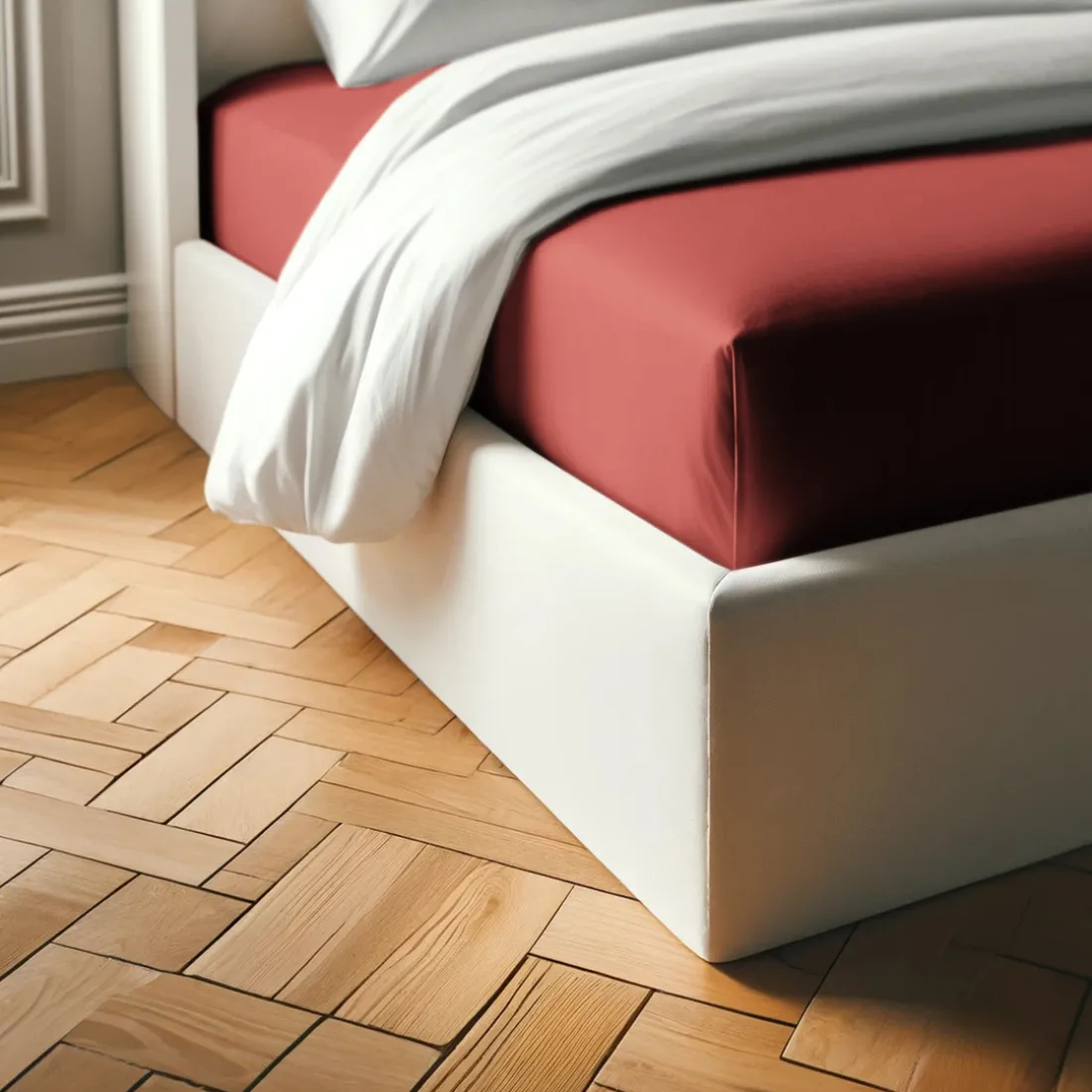 Drap-housse coton TERTIO® - Terracotta