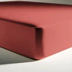 Drap-housse coton TERTIO® - Terracotta