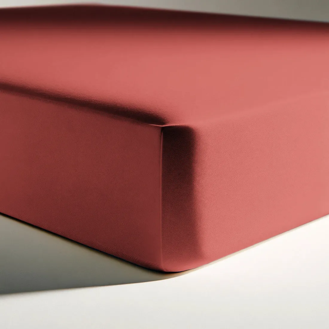 Drap-housse coton TERTIO® - Terracotta