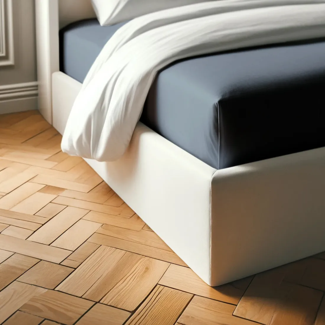 Drap-housse coton TERTIO® - Bleu Orage