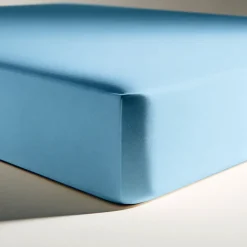 Drap-housse coton TERTIO® - Bleu Lagon