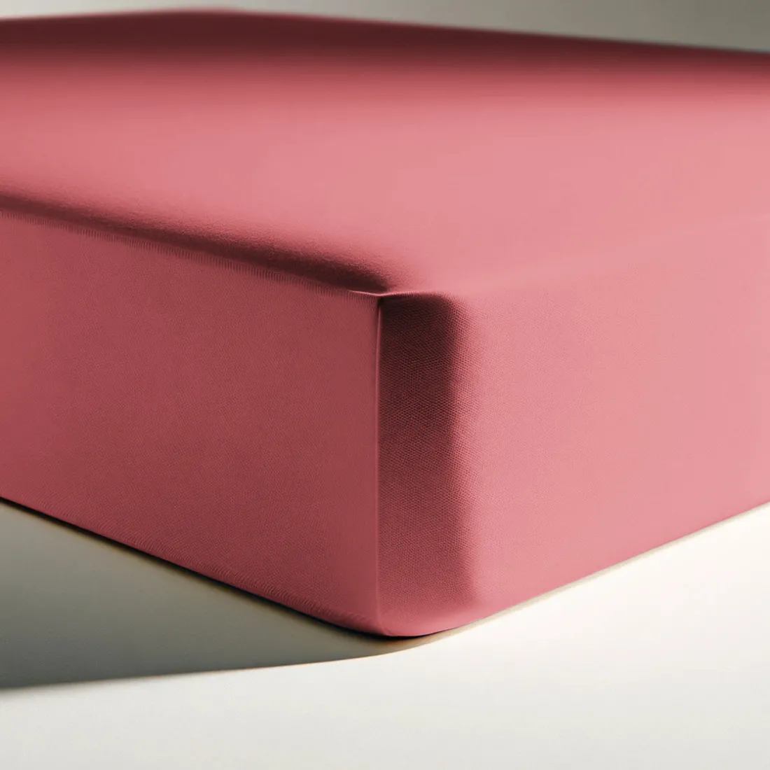 Drap-housse coton TERTIO® - Vieux Rose