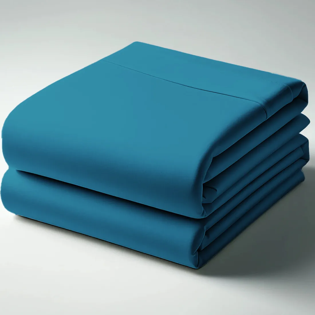 Drap-housse coton TERTIO® - Bleu Canard