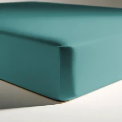 Drap-housse coton TERTIO® - vert émeraude
