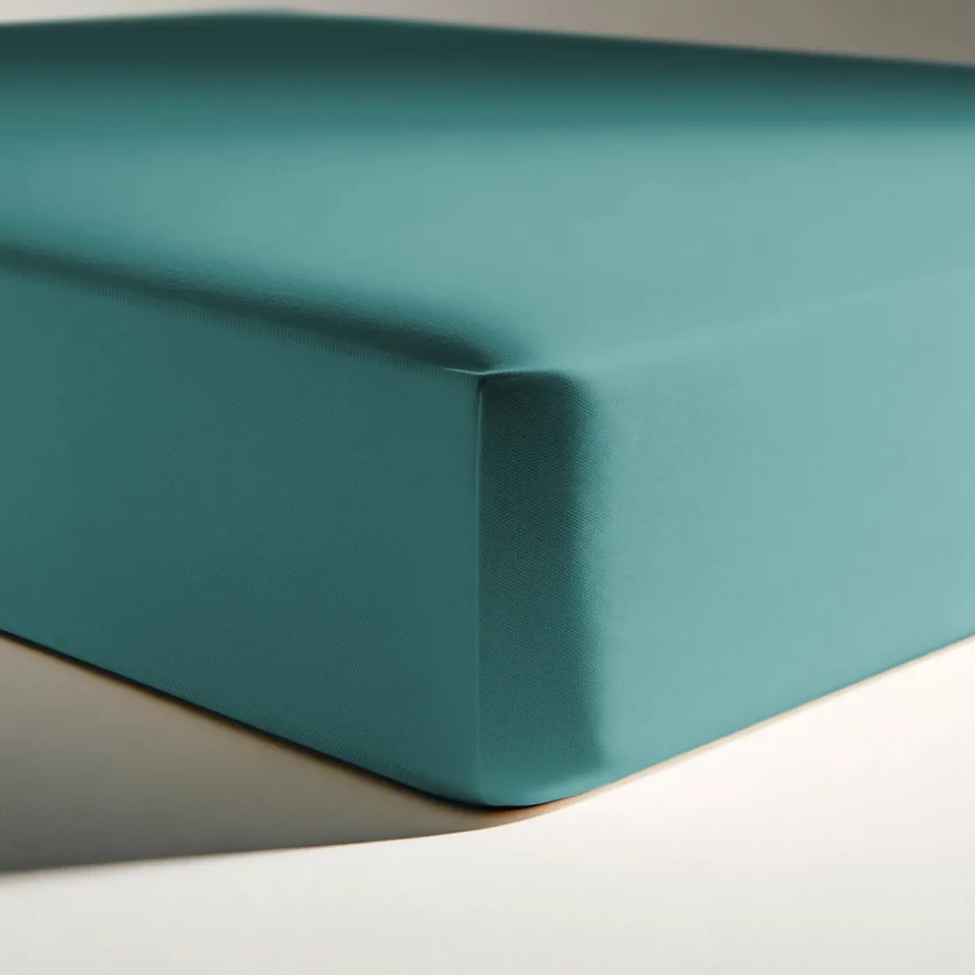 Drap-housse coton TERTIO® - vert émeraude