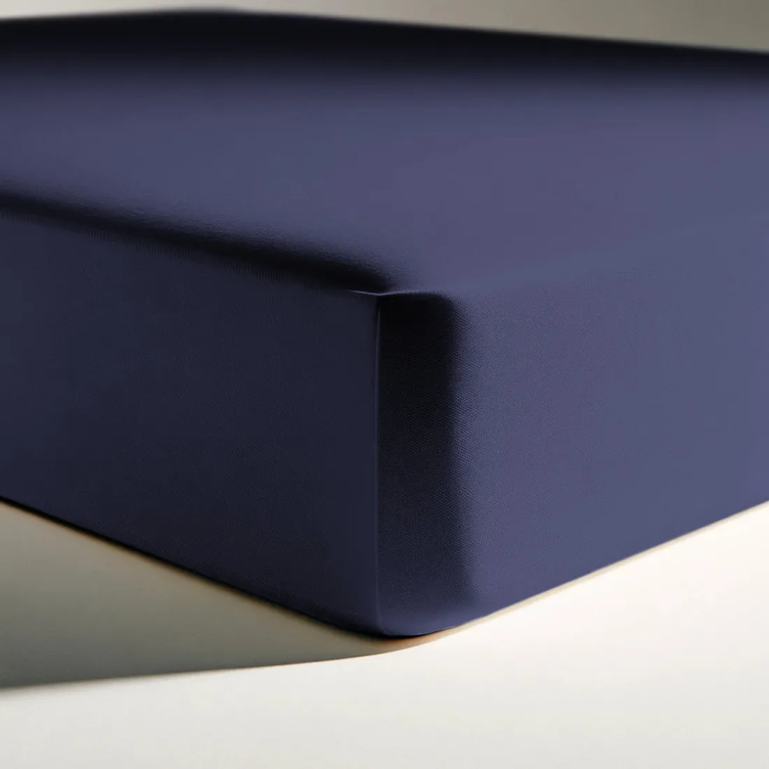 Drap-housse coton TERTIO® - Bleu Indigo