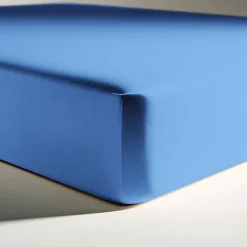 Drap-housse coton TERTIO® - Bleu Azur