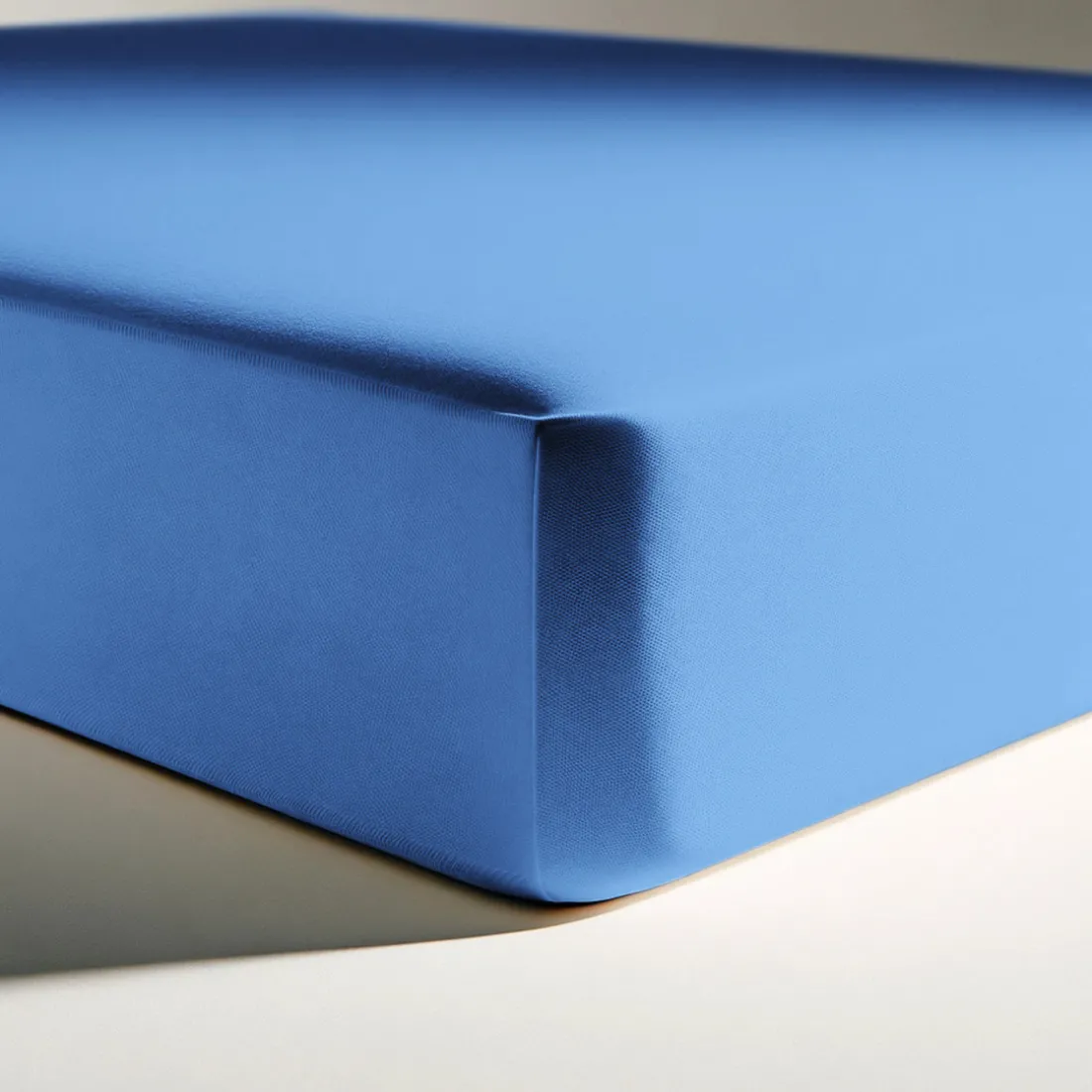 Drap-housse coton TERTIO® - Bleu Azur