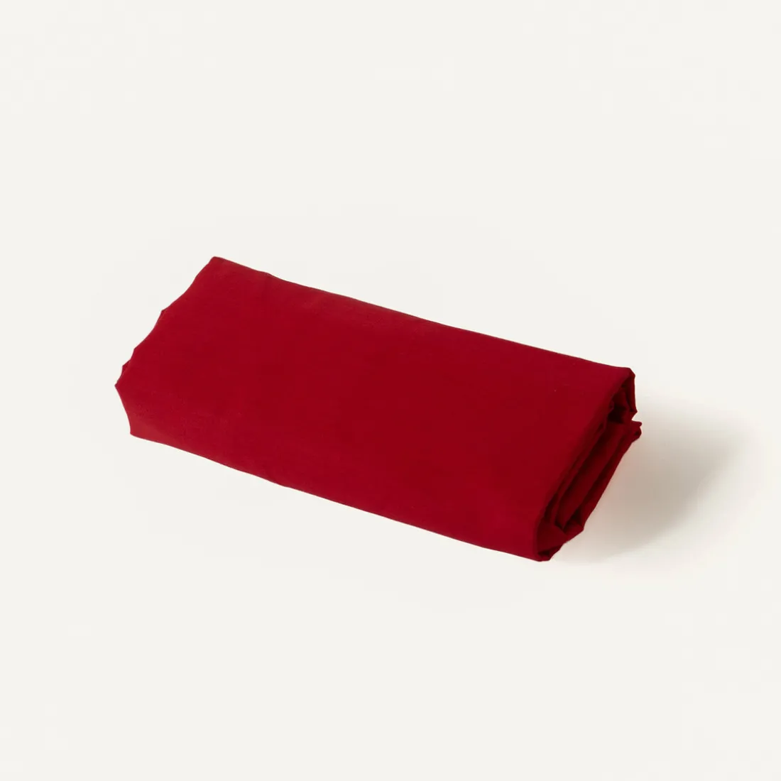 Drap-housse coton TRIO - rouge