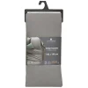 Drap-housse en coton, gris, bonnet H30cm, 140x190 cm