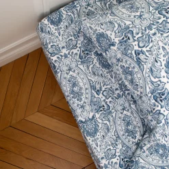 Drap-housse en coton MISTRY - Bleu