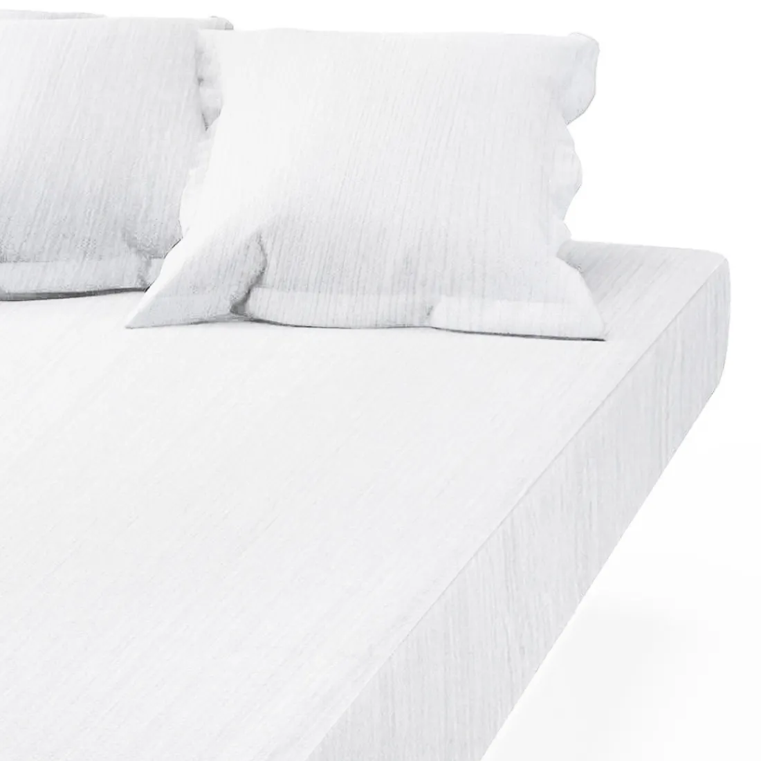 Drap-housse gaze de Coton TERTIO® - Blanc
