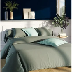 Drap-housse grand bonnet coton TERTIO® - Lichen