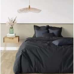 Drap-housse grand bonnet polycoton TERTIO® - Noir