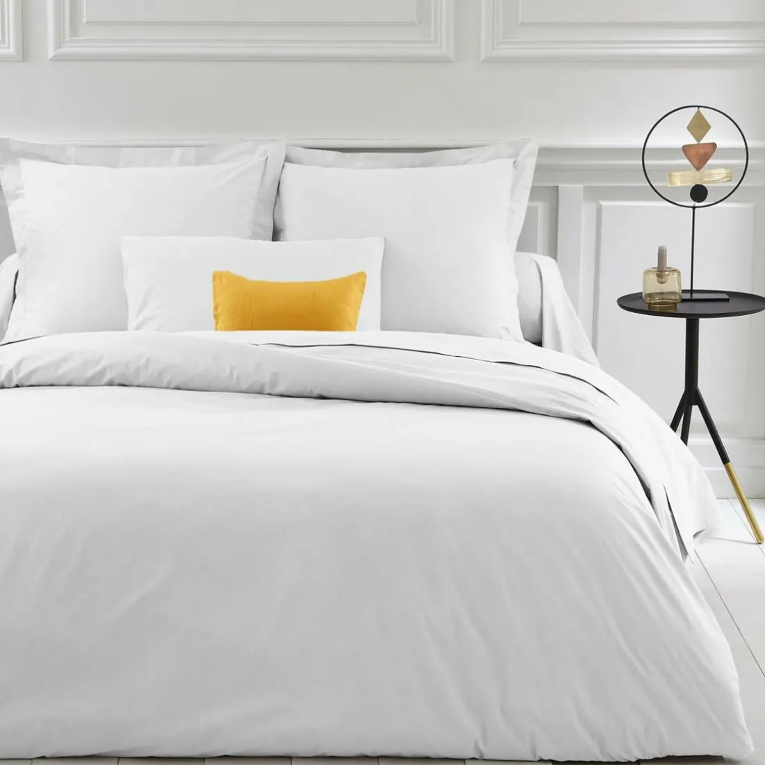 Drap-housse grand bonnet XL polycoton TERTIO® - Blanc