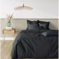 Drap-housse grand bonnet XL polycoton TERTIO® - Noir