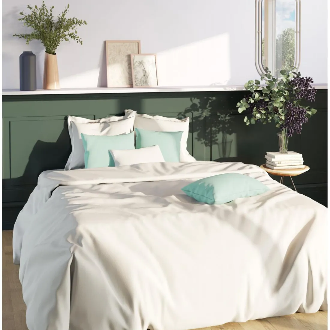 Drap-housse matelas épais coton TERTIO® - Blanc
