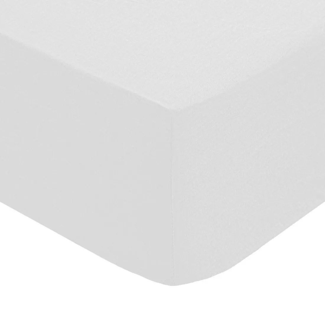 Drap-housse, percale, blanc, 140x190 cm