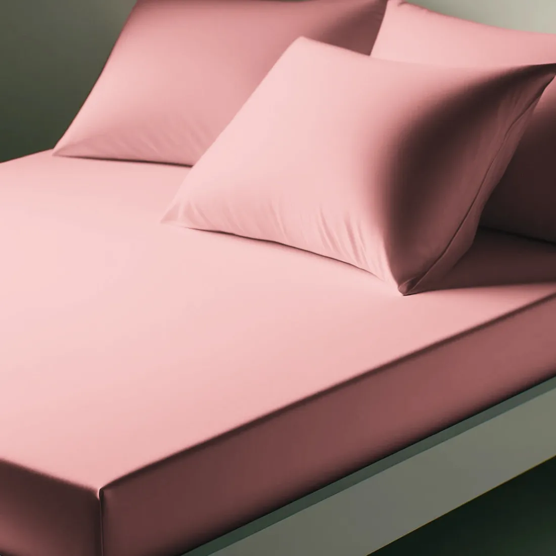 Drap-housse percale coton TERTIO® - rose