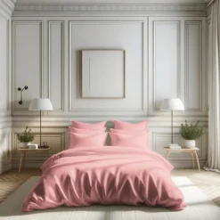 Drap-housse percale coton TERTIO® - rose