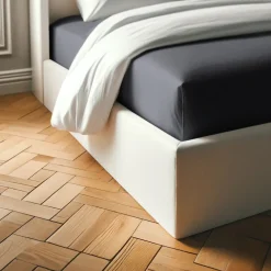 Drap-housse percale coton TERTIO® - anthracite