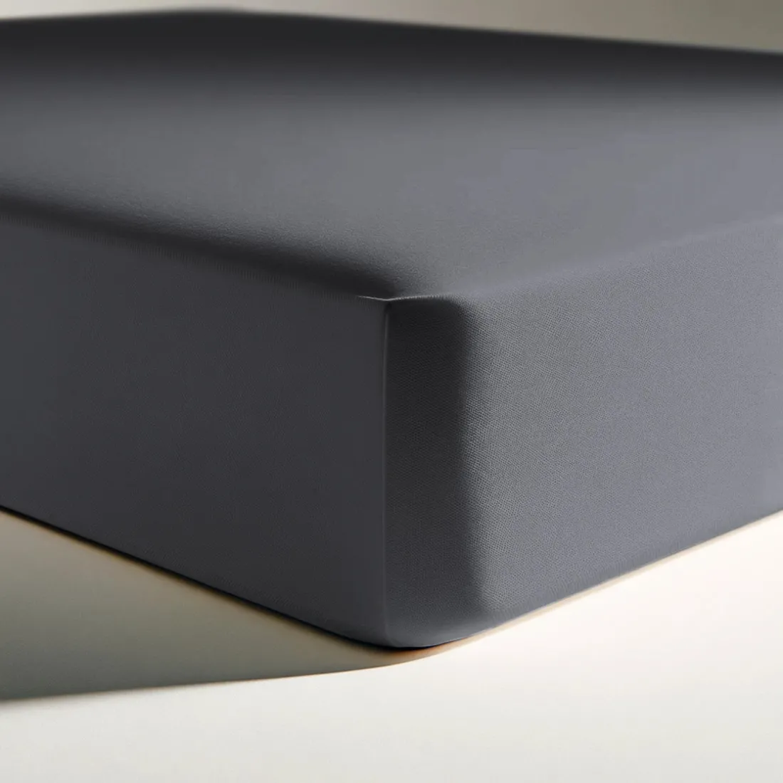 Drap-housse percale coton TERTIO® - anthracite