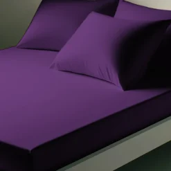 Drap-housse percale coton TERTIO® - violet