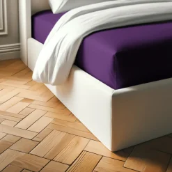 Drap-housse percale coton TERTIO® - violet
