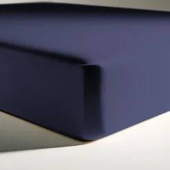 Drap-housse percale coton TERTIO® - bleu