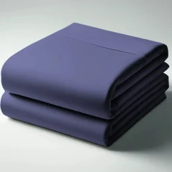 Drap-housse percale coton TERTIO® - bleu