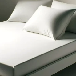 Drap-housse percale de coton TERTIO® - Blanc