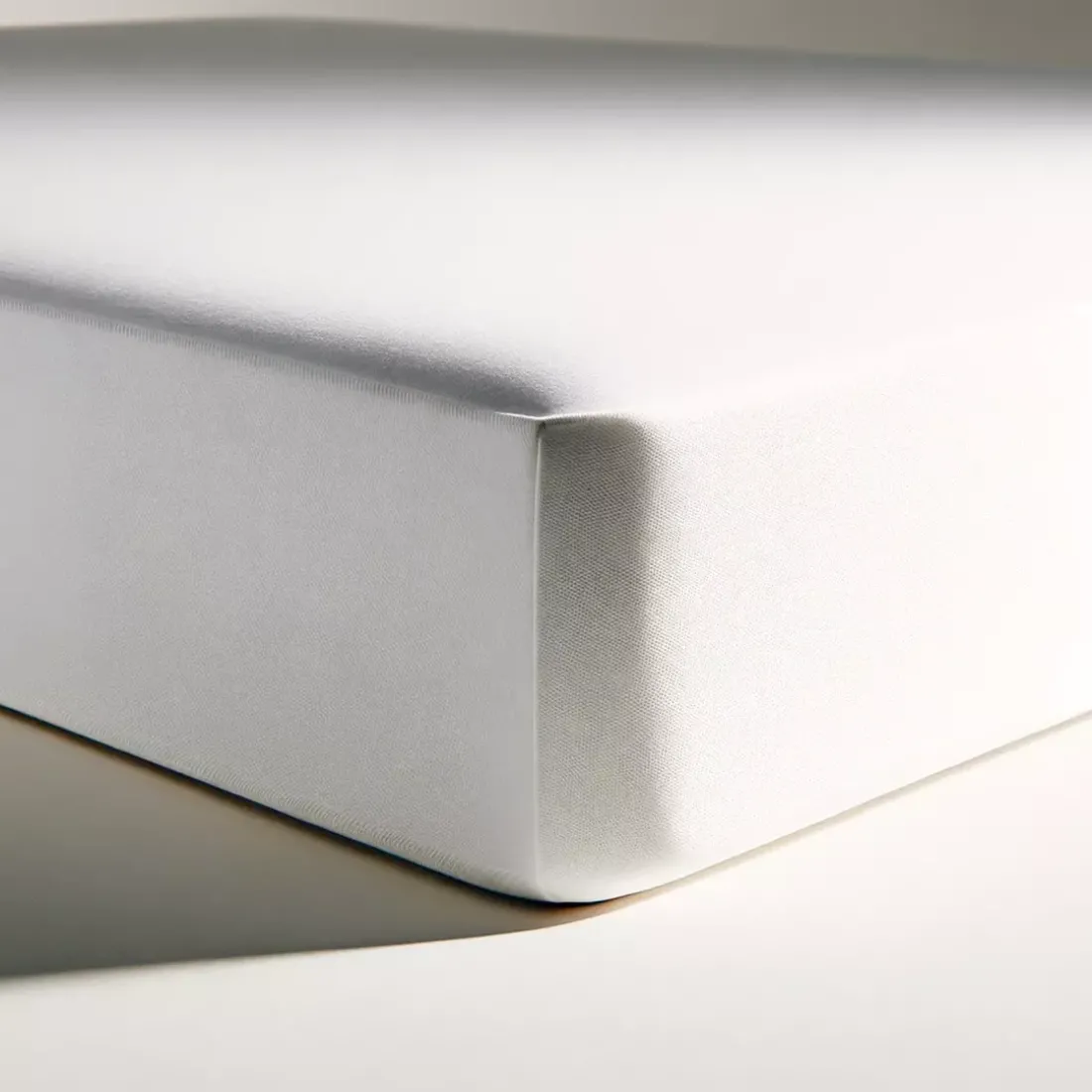 Drap-housse percale de coton TERTIO® - Blanc