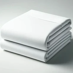 Drap-housse percale de coton TERTIO® - Blanc
