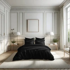 Drap-housse percale de coton TERTIO® - Noir