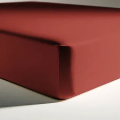 Drap-housse polycoton TERTIO® - Terracotta