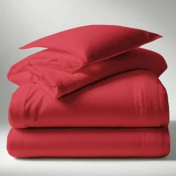 Drap-housse polycoton TERTIO® - Rouge Carmin