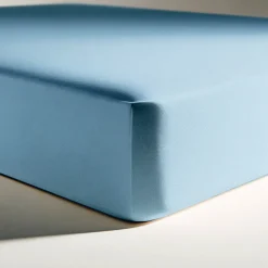 Drap-housse polycoton TERTIO® - Bleu Lagon