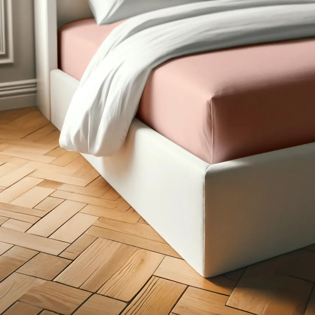 Drap-housse polycoton TERTIO® - Rose Blush