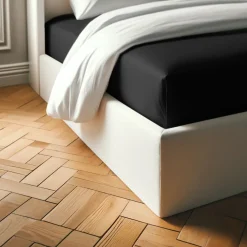 Drap-housse polycoton TERTIO® - Noir