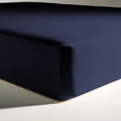 Drap-housse polycoton TERTIO® - Bleu Indigo