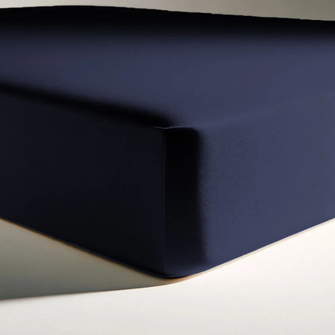Drap-housse polycoton TERTIO® - Bleu Indigo