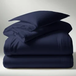 Drap-housse polycoton TERTIO® - Bleu Indigo